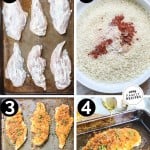 Steps for making panko crusted chicken