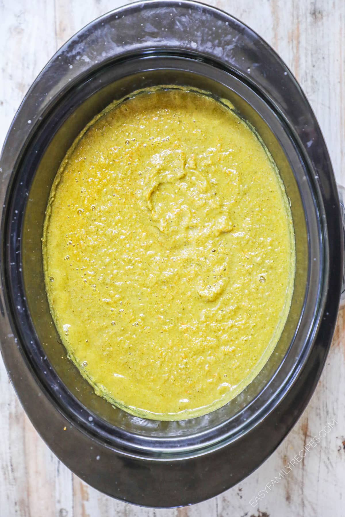 Easy Crock Pot Broccoli Cheese Soup · Easy Family Recipes