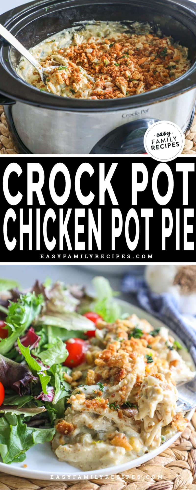 Slow Cooker Chicken Pot Pie · Easy Family Recipes