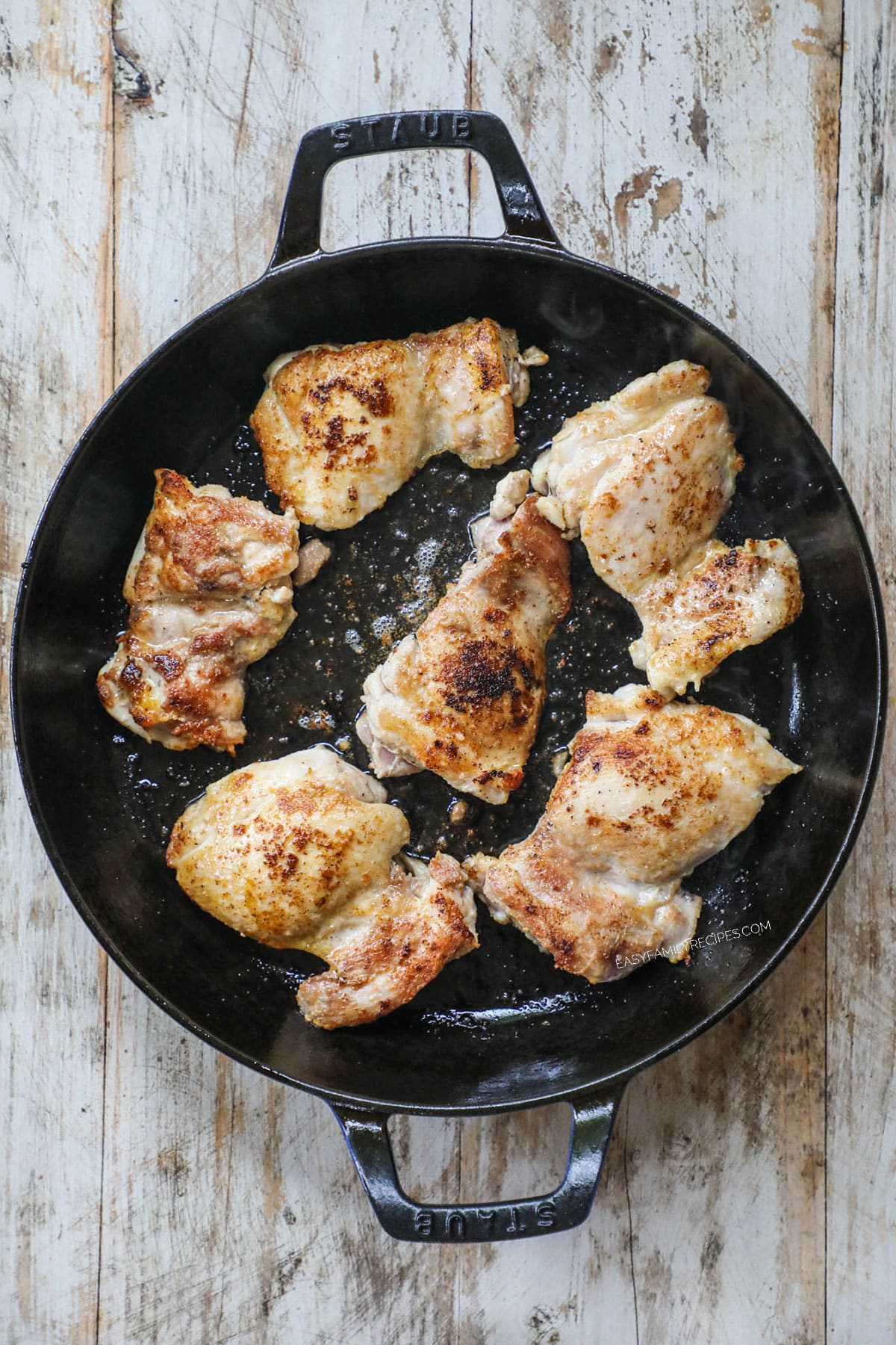 Steps to make Salsa Verde Chicken 1)sear the chicken