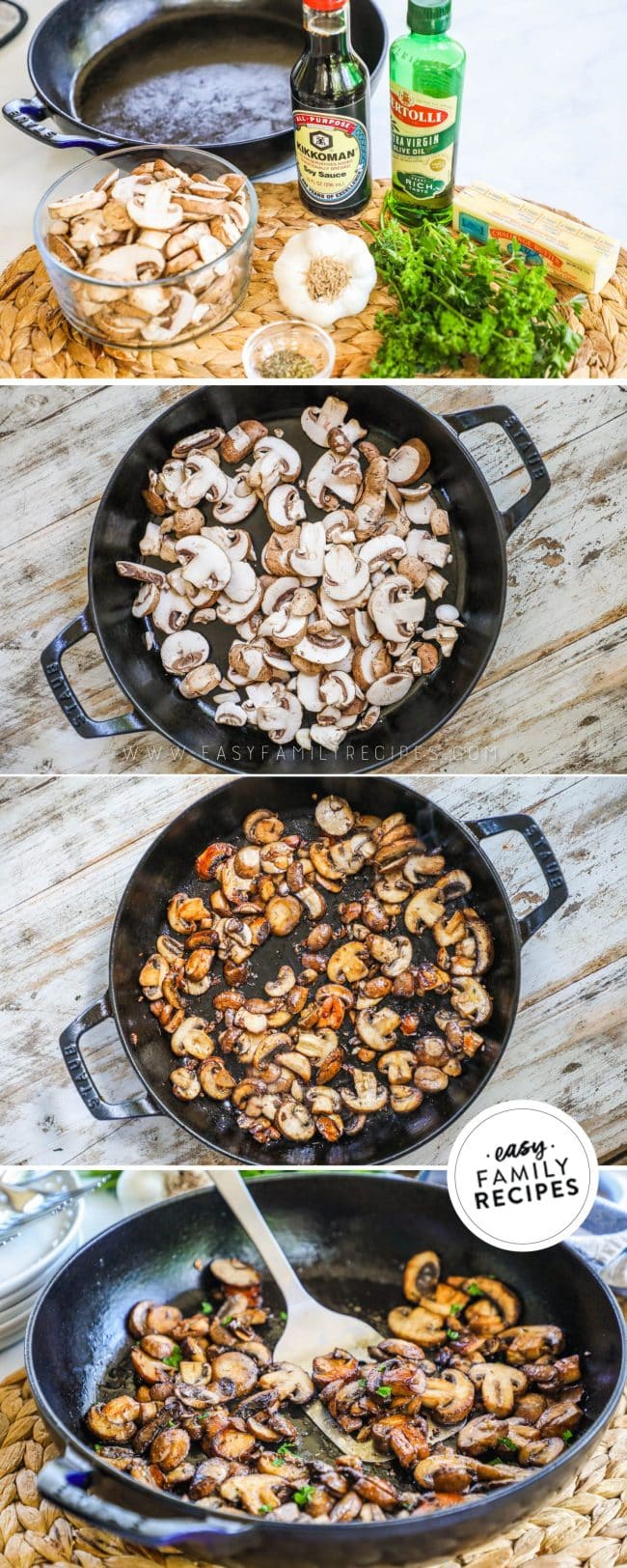 Sautéed Mushrooms with Garlic Butter · Easy Family Recipes