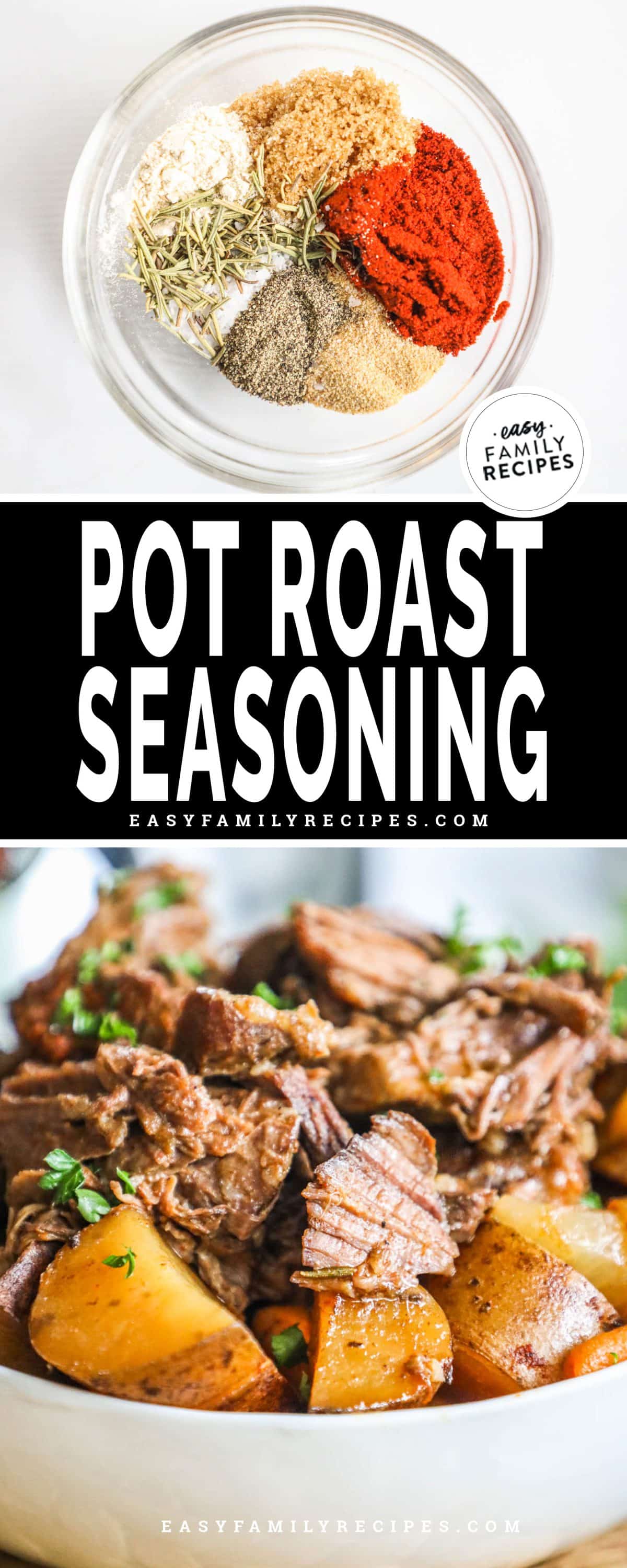 Pot Roast Seasoning on a beef pot roast