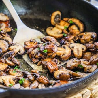 Sautéed Mushrooms with Garlic Butter · Easy Family Recipes