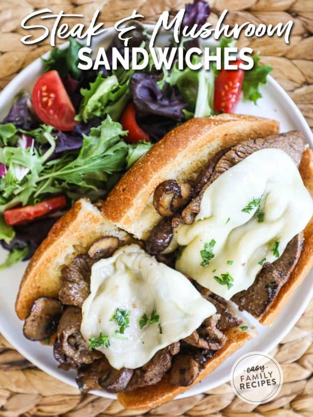 Top Round Steak Sandwich with Mushrooms