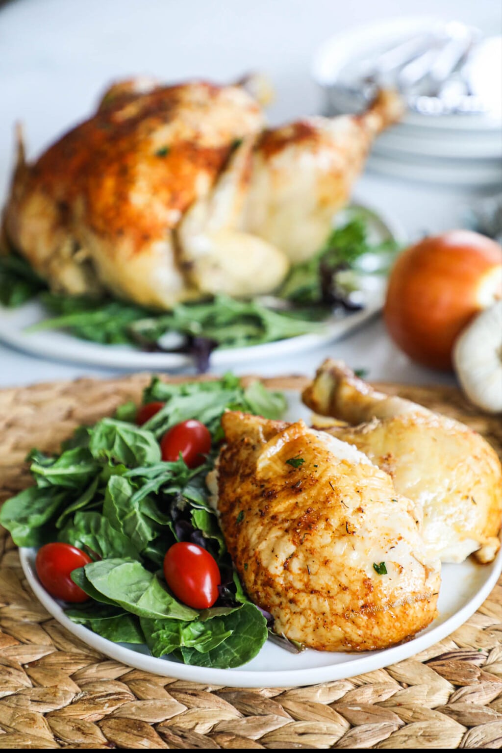 Baked Rotisserie Chicken made in the Oven · Easy Family Recipes