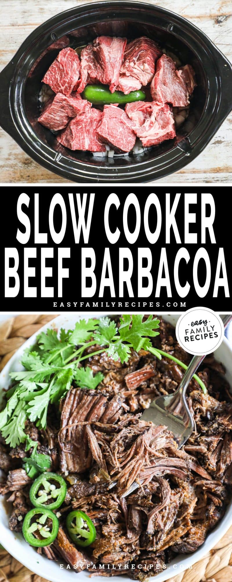 Slow Cooker Beef Barbacoa · Easy Family Recipes