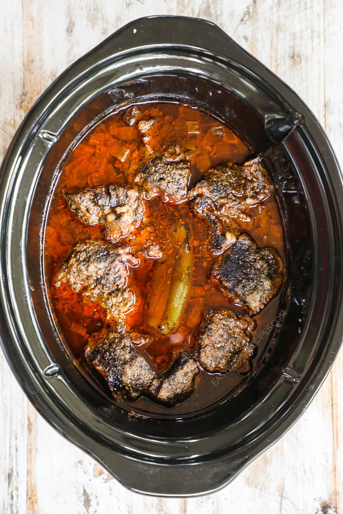How to make Beef Barbacoa Step 4 Slow cook on low for 6-8 hours
