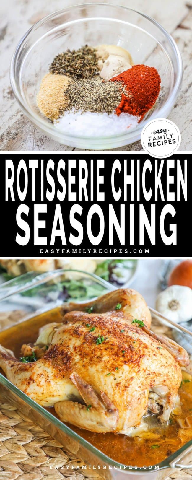 Homemade Rotisserie Chicken Seasoning (in 5 Minutes!) · Easy Family Recipes