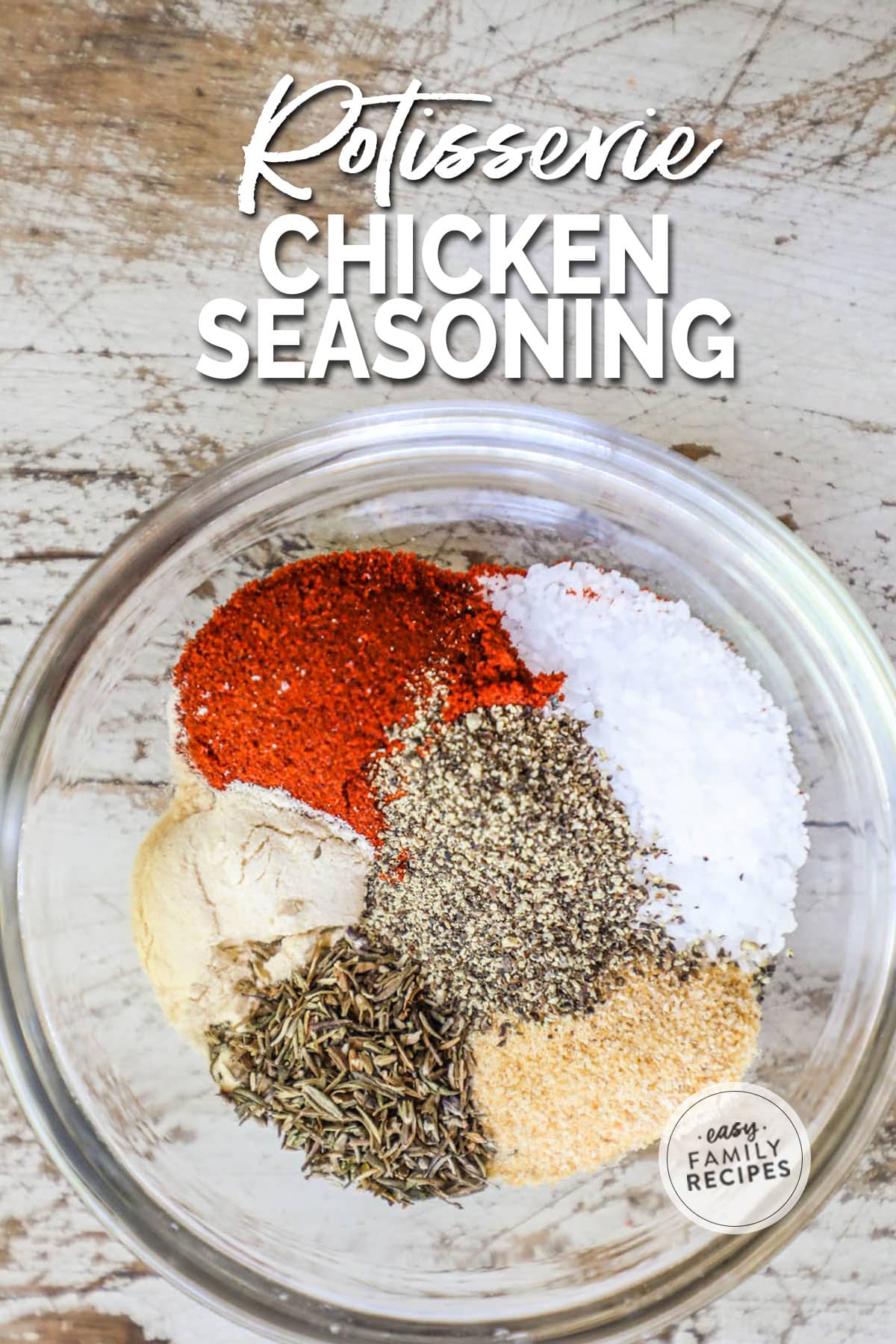 Spices to make Rotisserie chicken seasoning