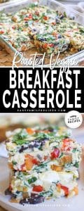 Roasted Veggie Breakfast Casserole · Easy Family Recipes