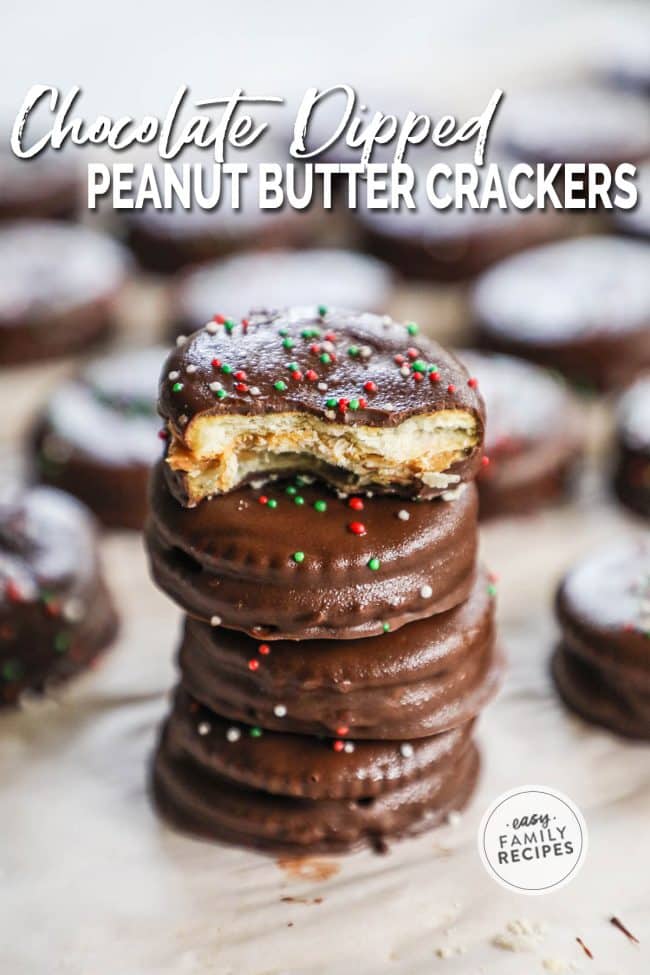 Chocolate Peanut Butter Ritz Cracker Cookies · Easy Family Recipes