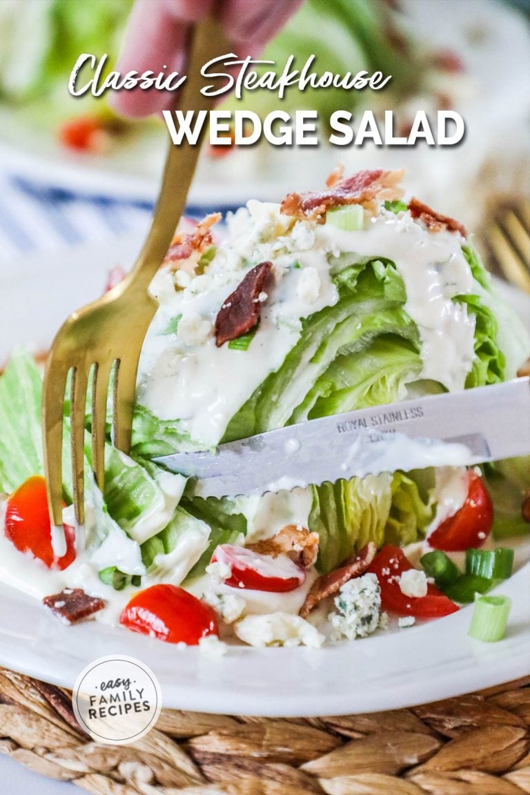 Classic Steakhouse Wedge Salad · Easy Family Recipes