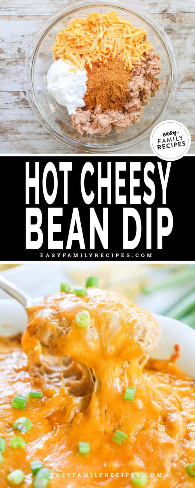 Cheesy Refried Bean Dip Easy Family Recipes Hot Cheesy Bean Dip 650x1625