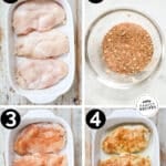 Step by step images for perfect baked chicken breast