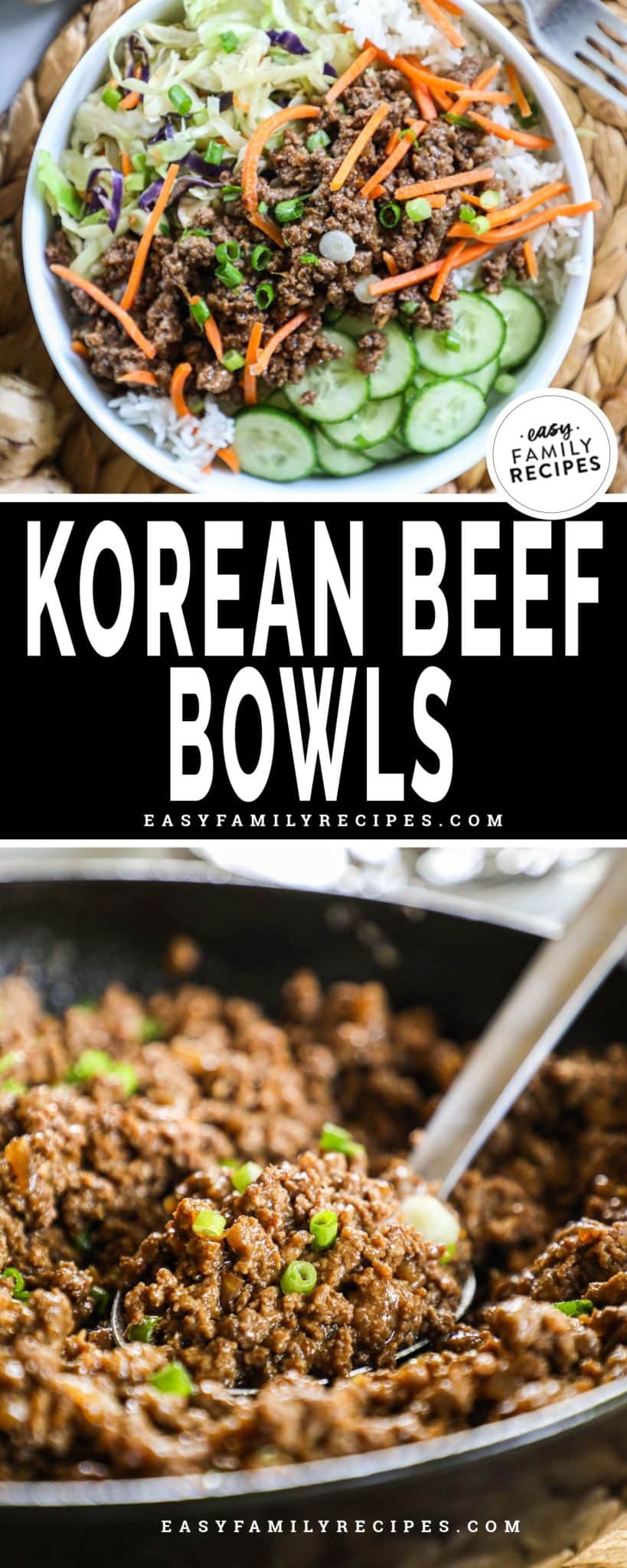 Korean Beef Bowls · Easy Family Recipes