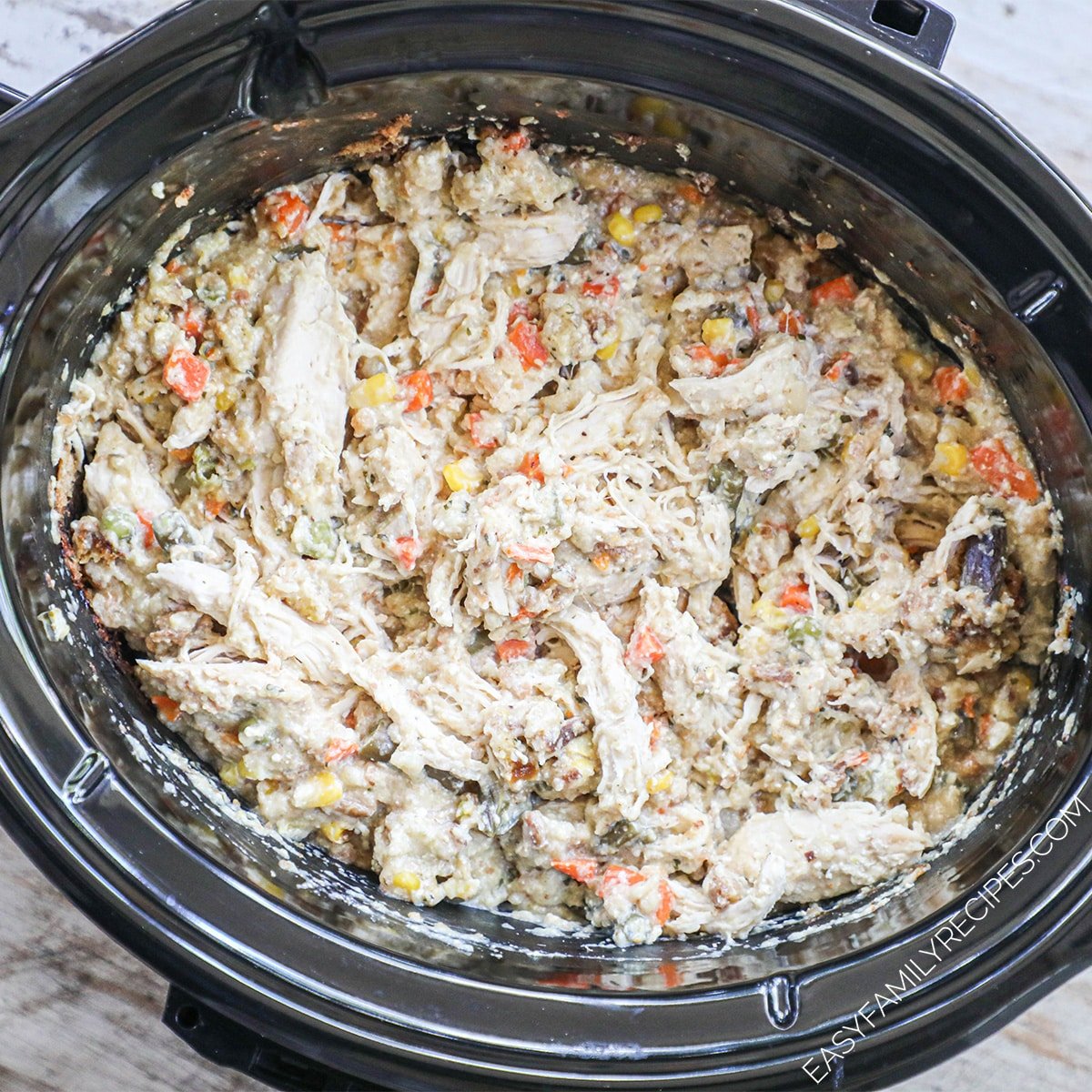 Crock Pot Chicken and Stuffing Casserole-image