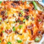 Million Dollar Chicken Casserole in a baking dish