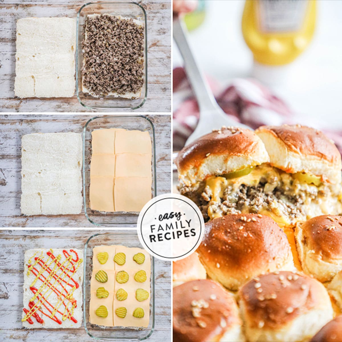 Hawaiian Roll Cheeseburger Sliders · Easy Family Recipes