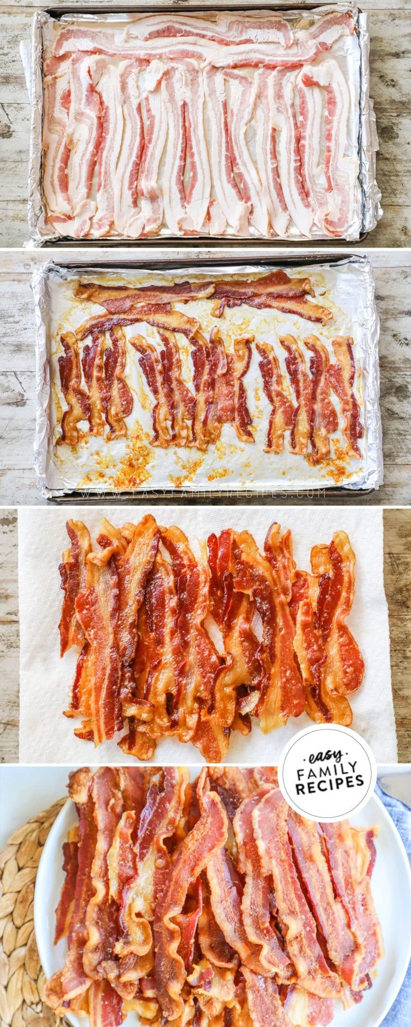Perfect Crispy Bacon in the Oven (Secret Trick!) · Easy Family Recipes
