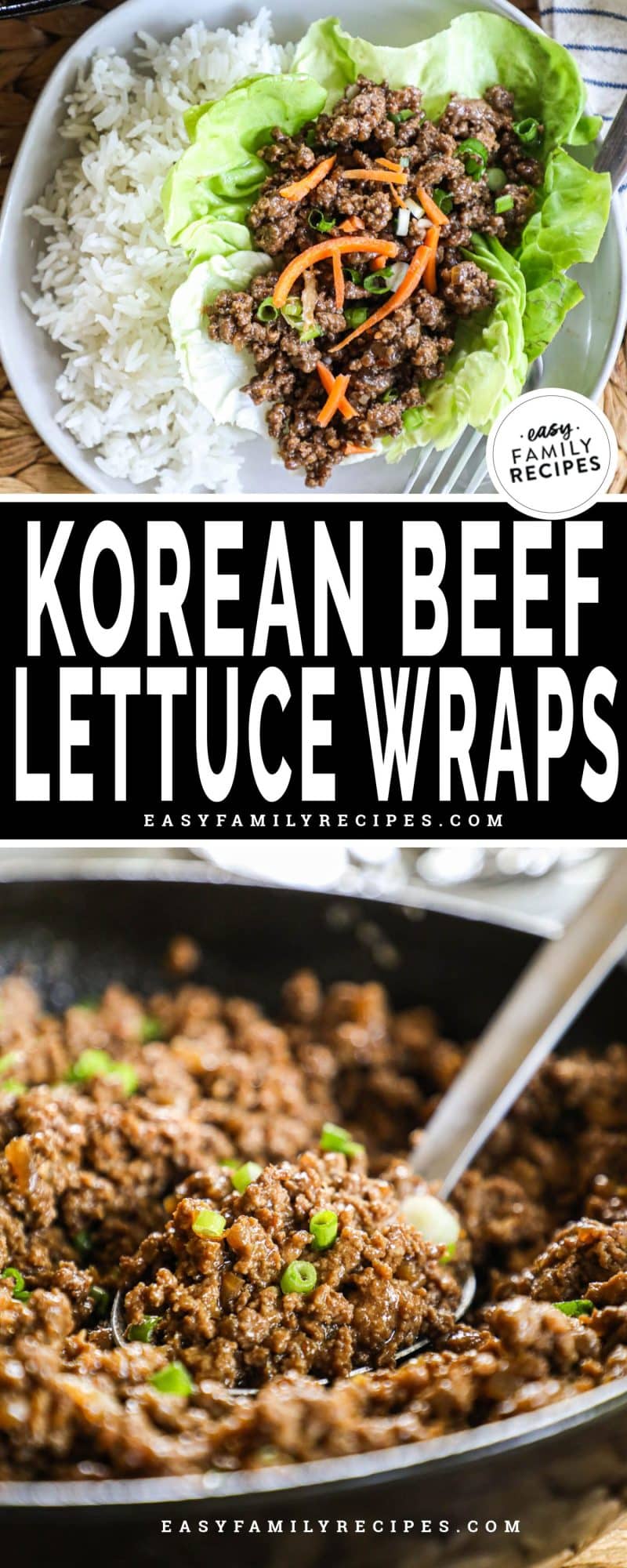 Korean Beef Lettuce Wraps · Easy Family Recipes