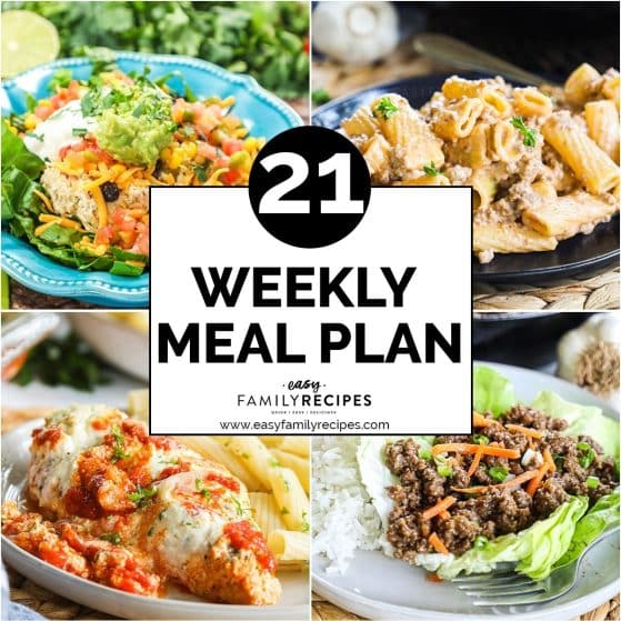 4 plated dinners for free meal plan #21