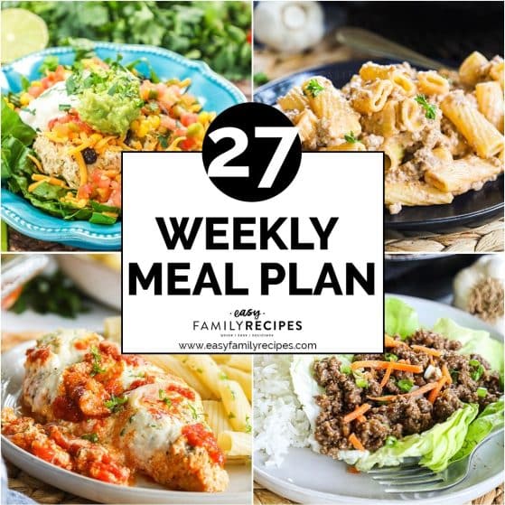 4 plated dinners for free meal plan #27