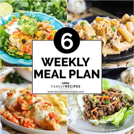 4 plated dinners for free meal plan #6