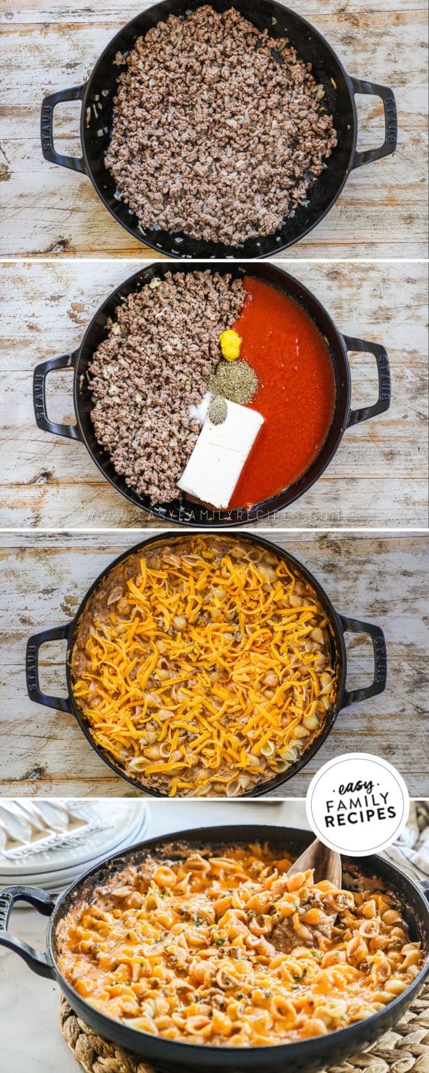 Creamy Beef and Shells · Easy Family Recipes