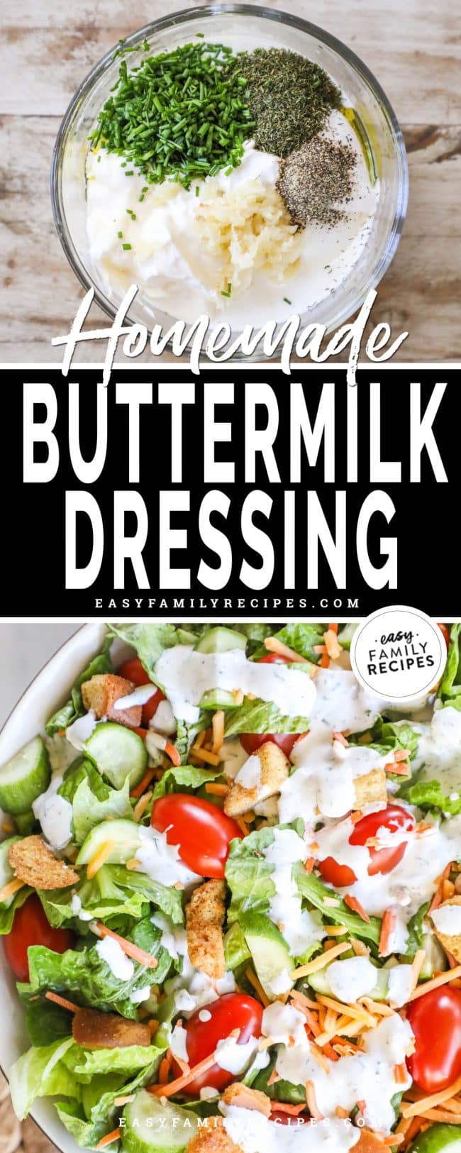 Homemade buttermilk dressing easy family recipes