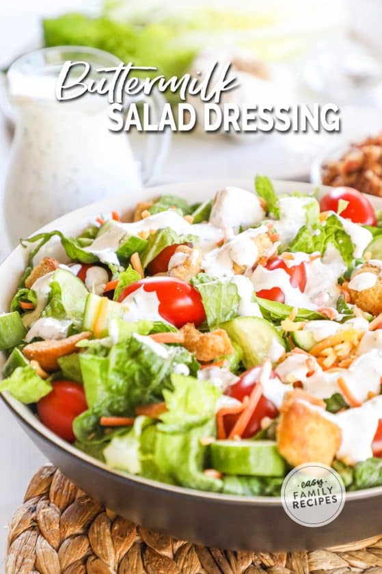 Homemade Buttermilk Dressing · Easy Family Recipes