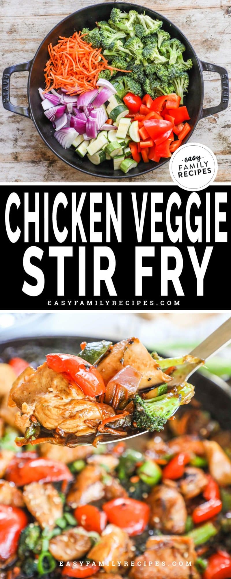 Chicken Vegetable Stir Fry with Zucchini · Easy Family Recipes