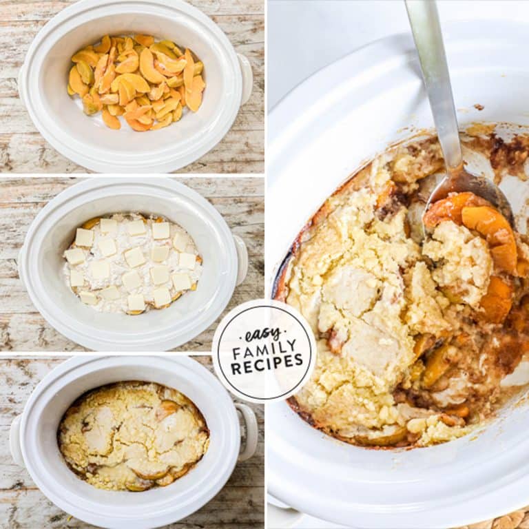 Crockpot Peach Cobbler · Easy Family Recipes