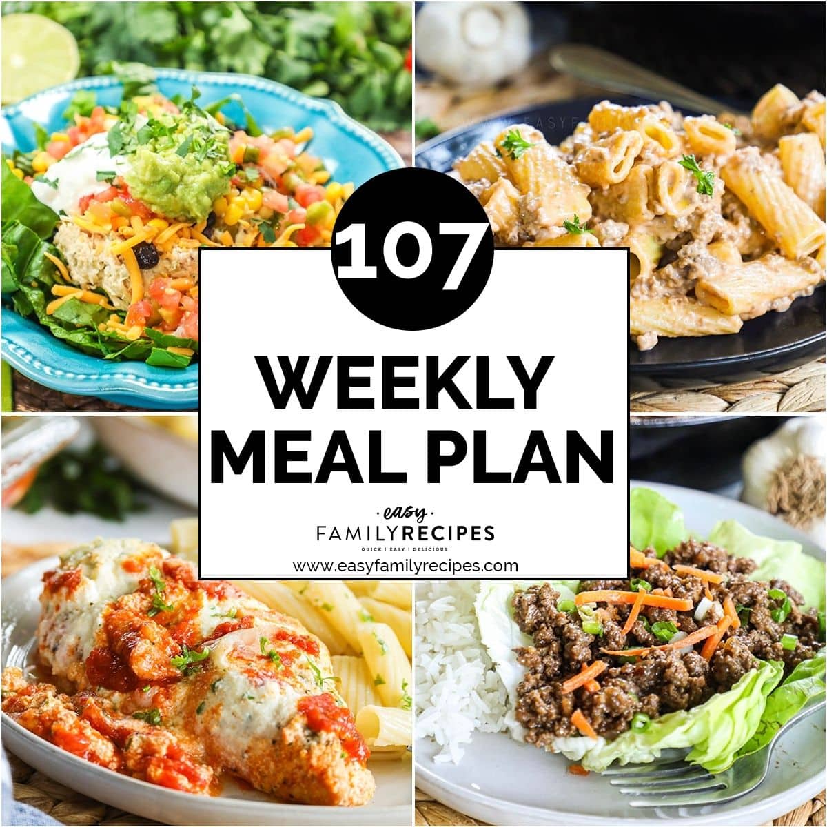 Weekly Meal Plan – 107