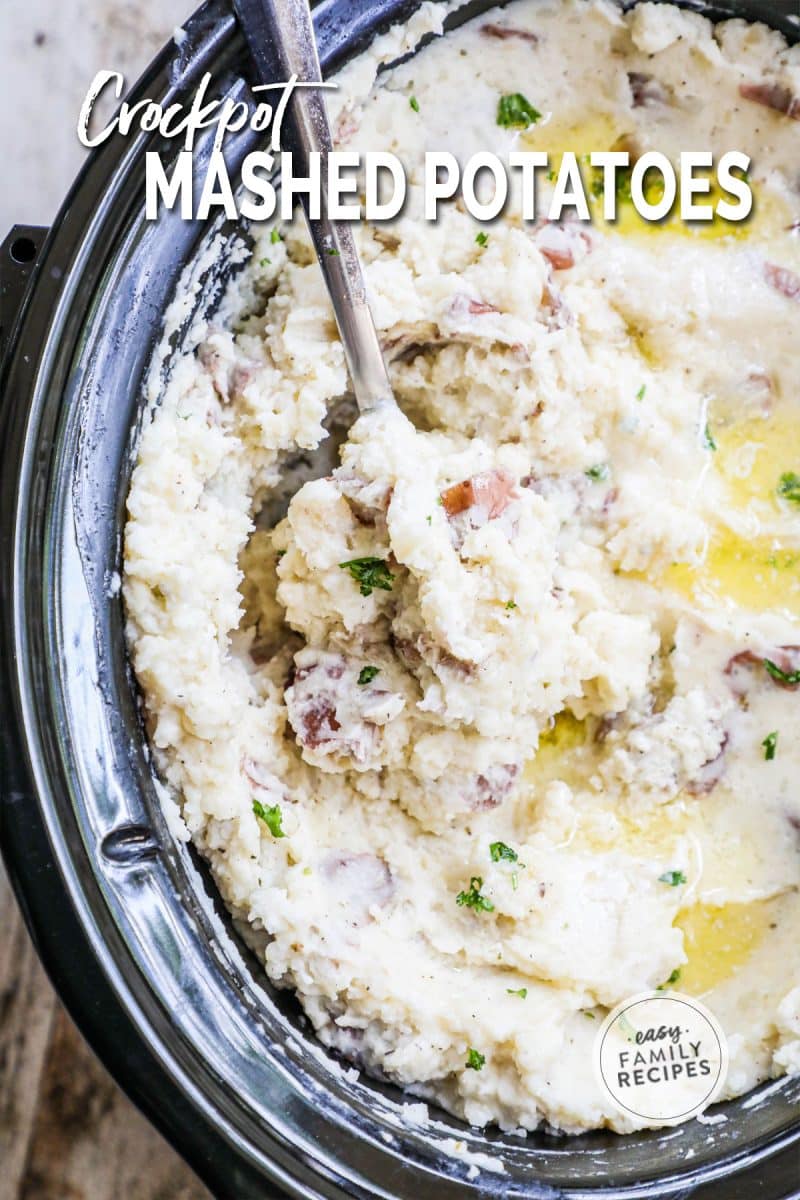 Make Ahead Crockpot Mashed Potatoes · Easy Family Recipes