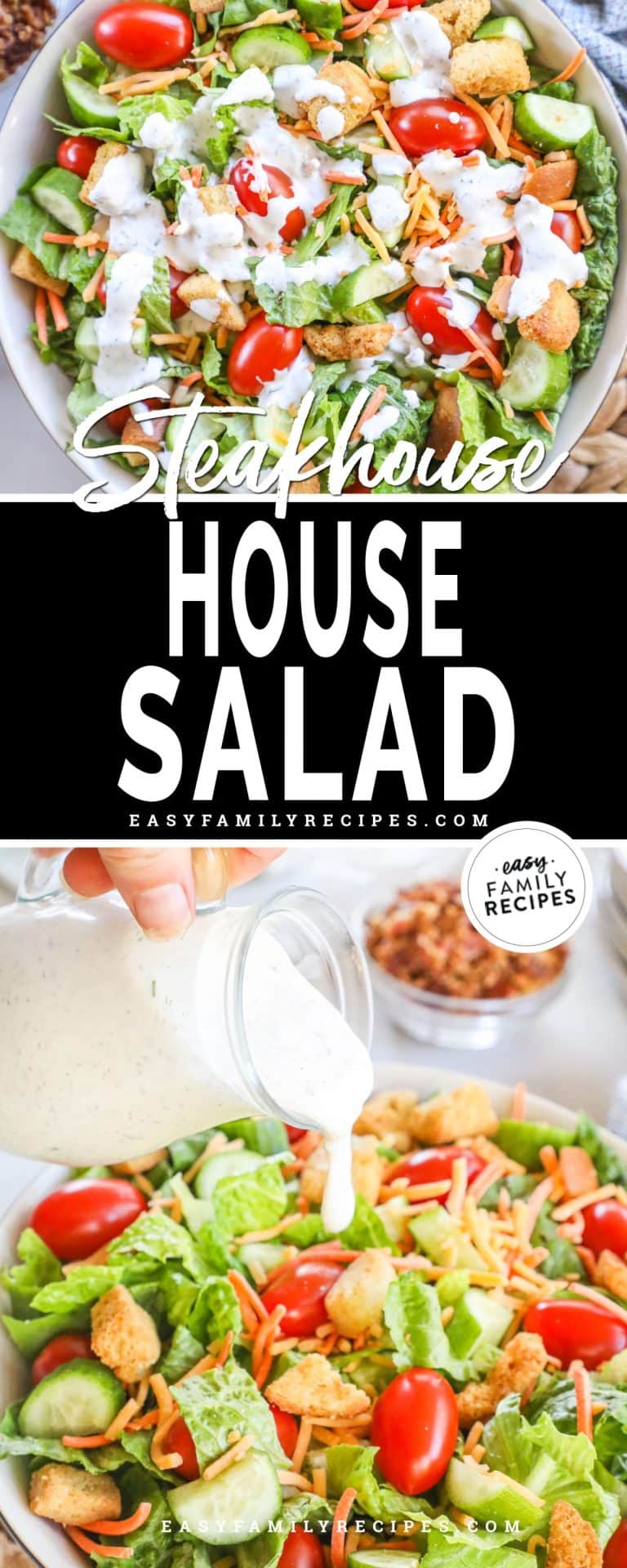 Steakhouse Style House Salad · Easy Family Recipes