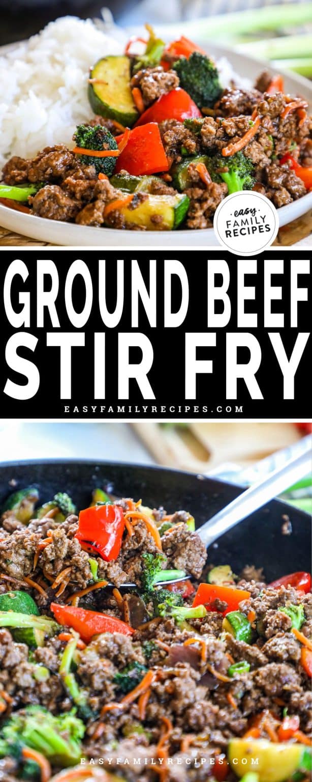 Ground Beef Stir Fry with Zucchini and Peppers · Easy Family Recipes