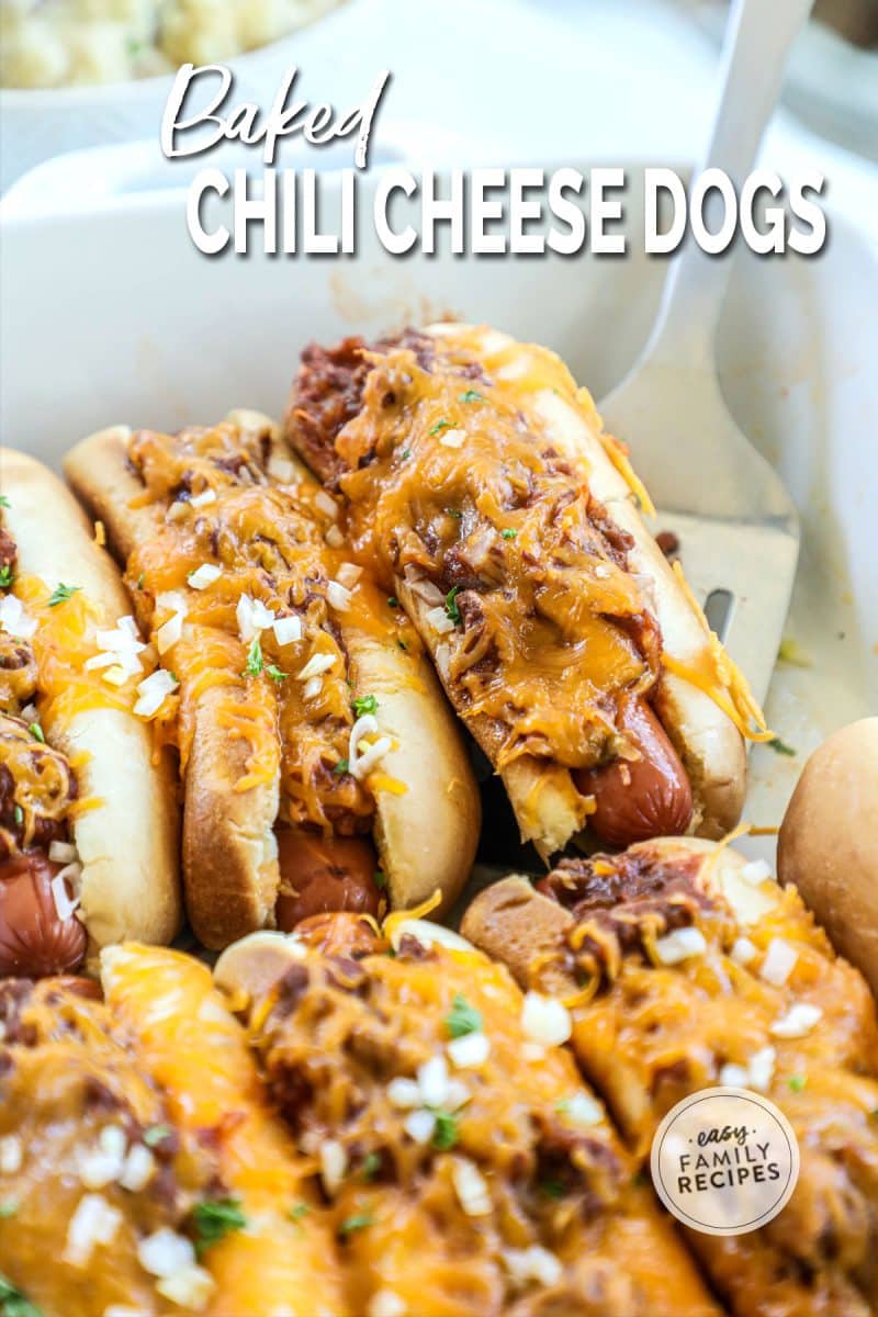 Baked Chili Cheese Dogs | Easy Family Recipes