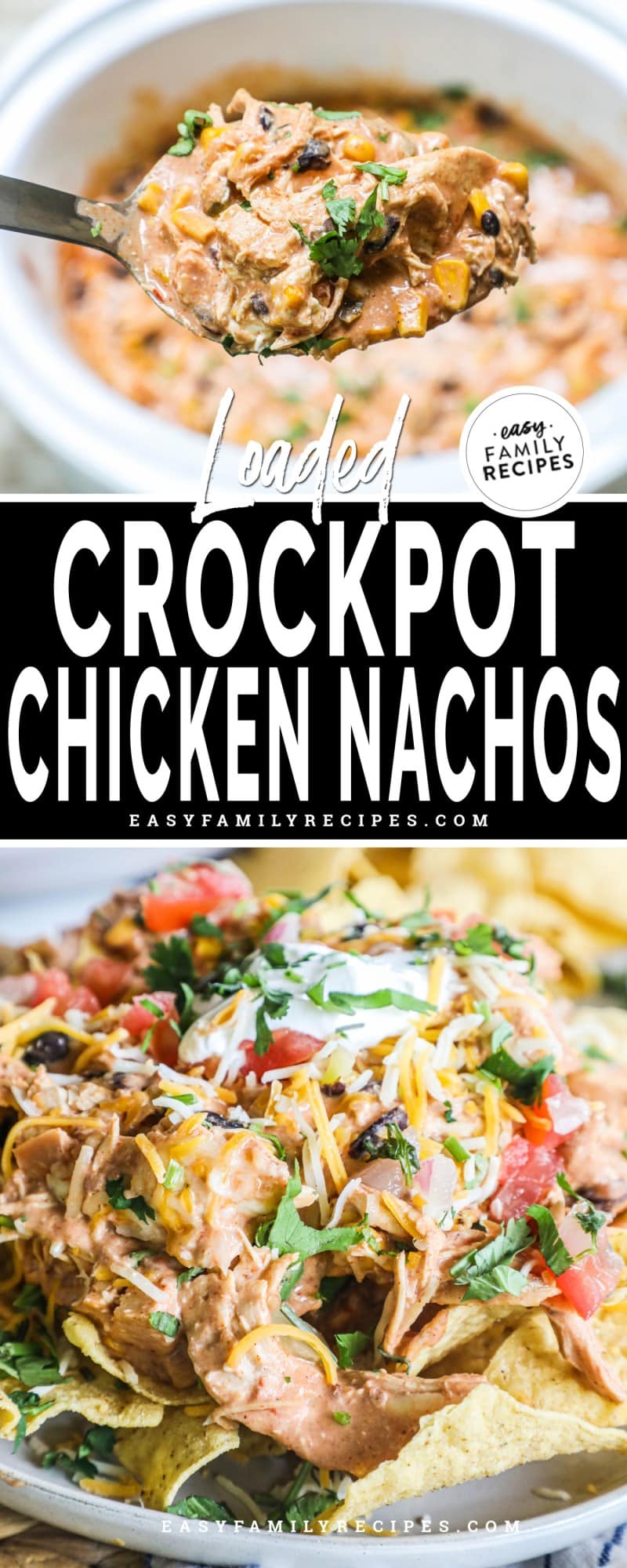 Crockpot Chicken Nachos · Easy Family Recipes