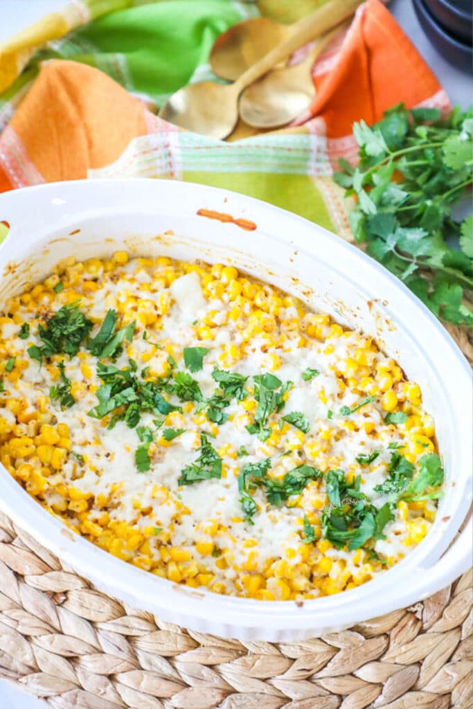 How to make Mexican Street Corn Casserole Step 4: garnish with cilantro and serve warm.
