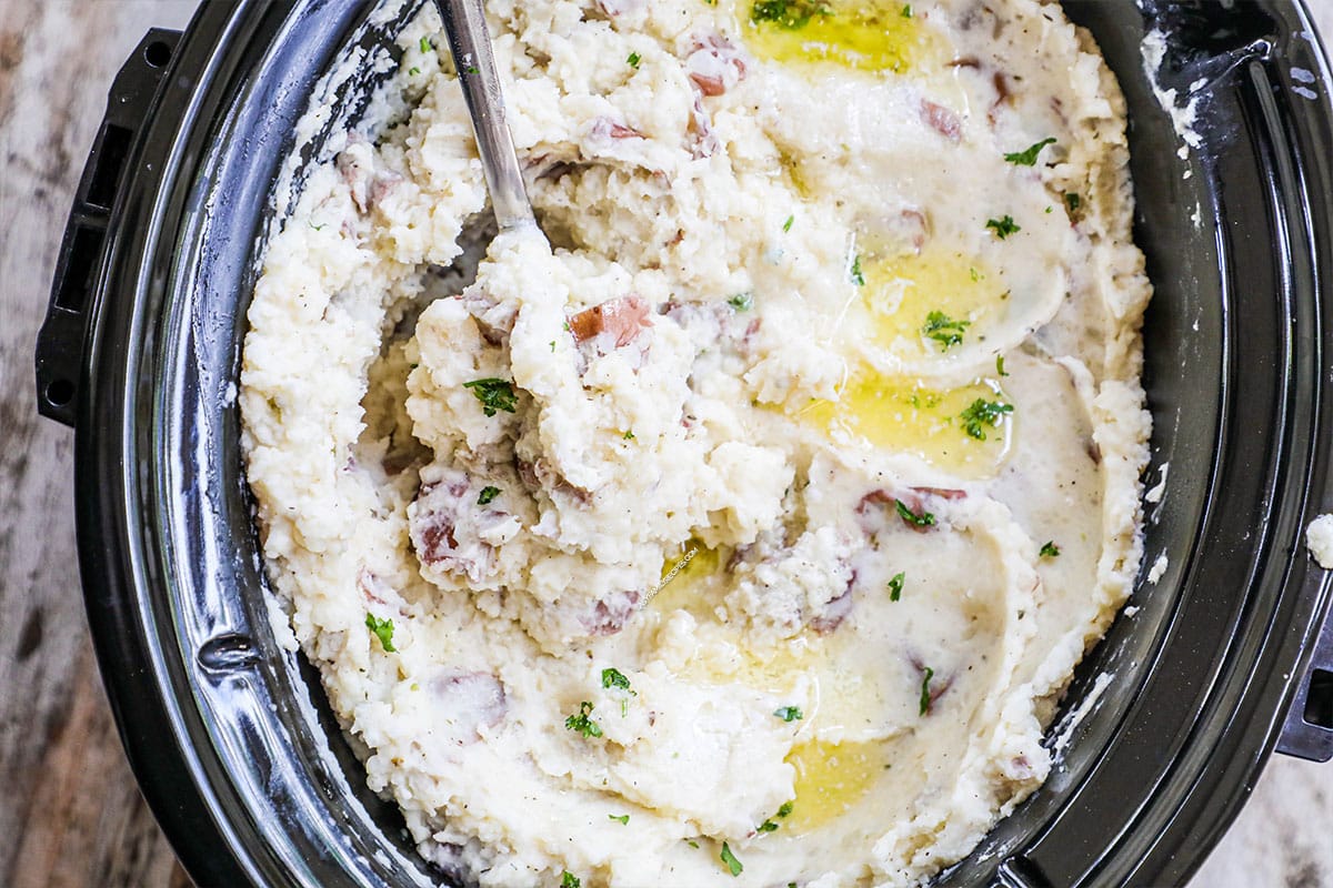 Make Ahead Crockpot Mashed Potatoes