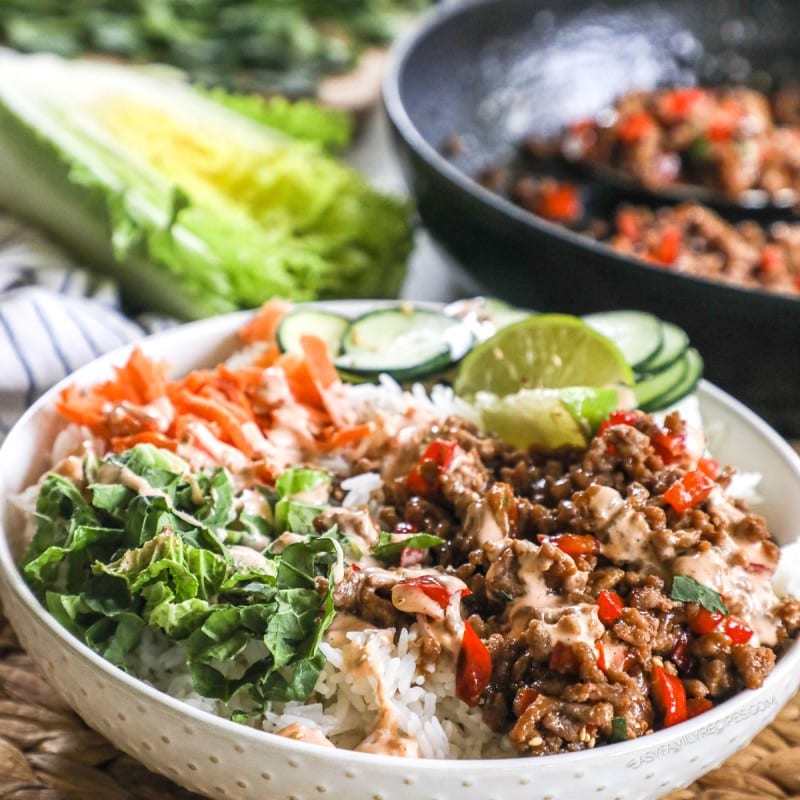 Turkey Teriyaki Bowls · Easy Family Recipes