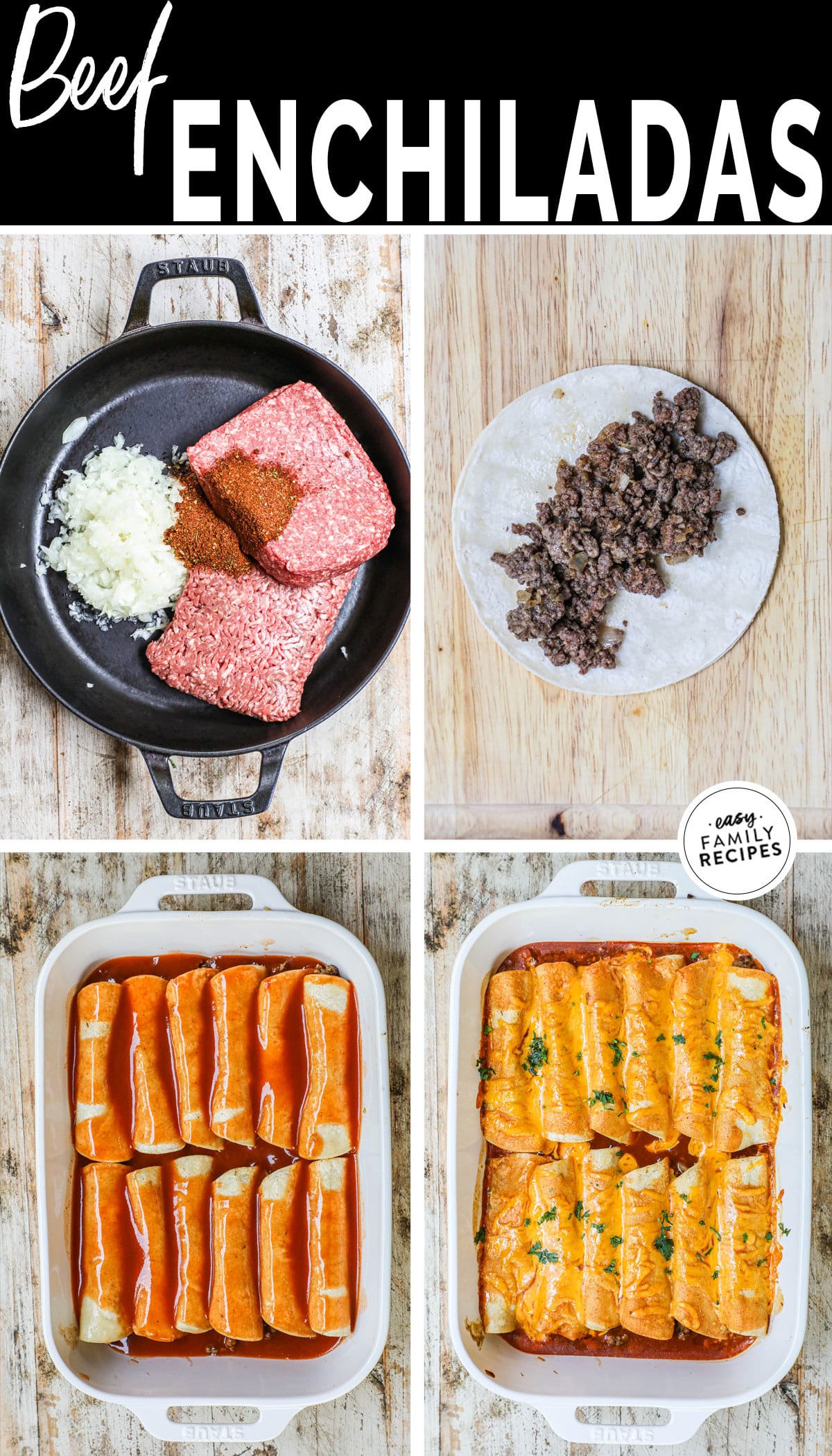 Ground Beef Enchiladas Easy Family Recipes