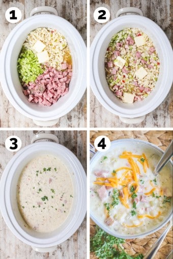 Slow Cooker Ham and Potato Soup · Easy Family Recipes