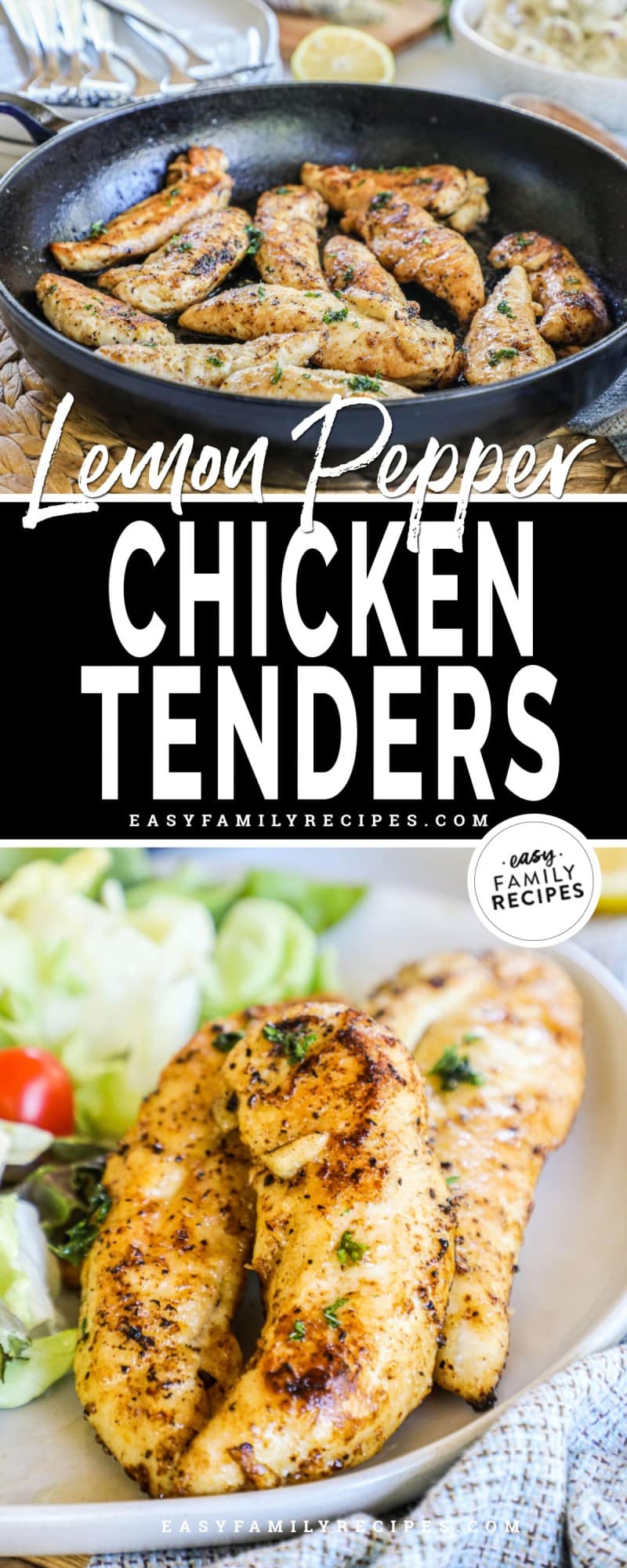 Lemon Pepper Chicken Tenders · Easy Family Recipes