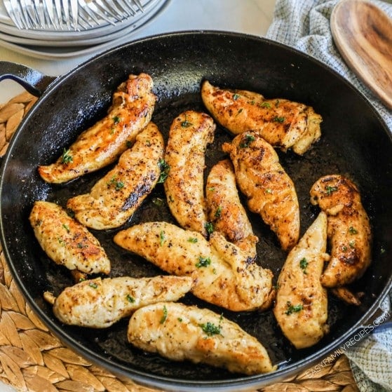 Lemon Pepper Chicken Tenders · Easy Family Recipes