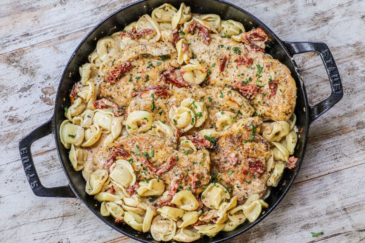 Marry Me Chicken and Tortellini