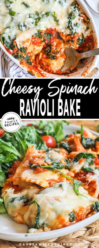 Spinach Ravioli Bake · Easy Family Recipes