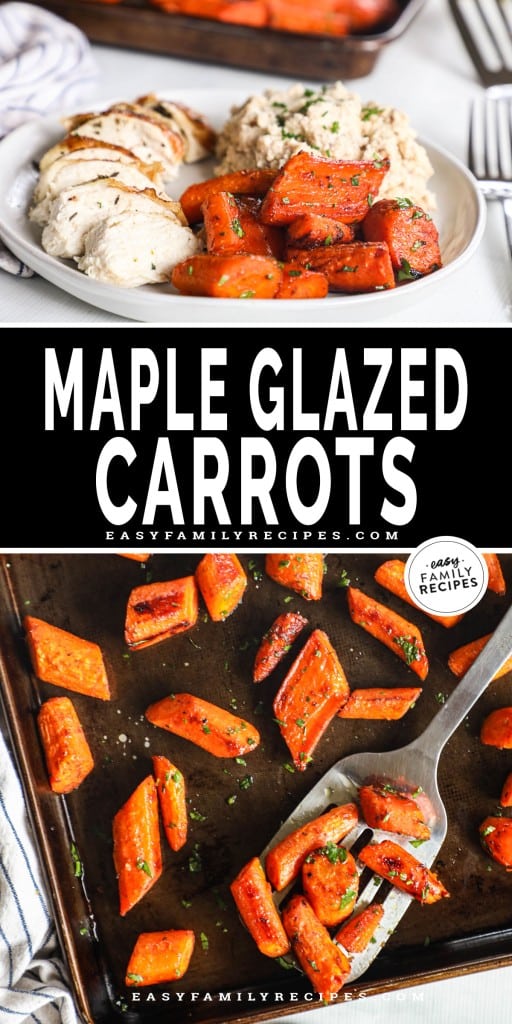 Maple Glazed Carrots Easy Family Recipes   Maple Roasted Carrots PIN 2 512x1024 