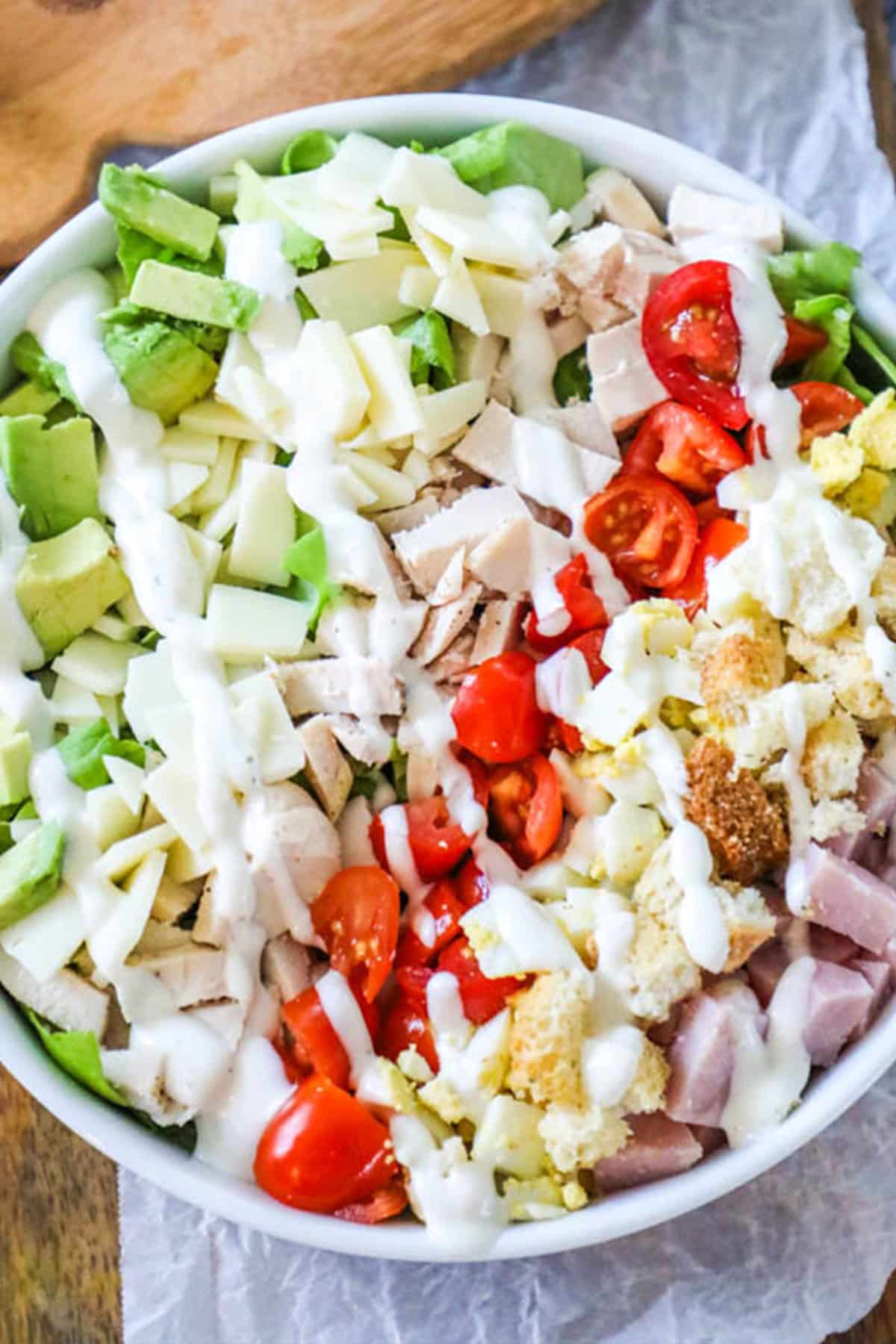 image of chef turkey salad