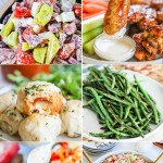 6 images of sides for pizza